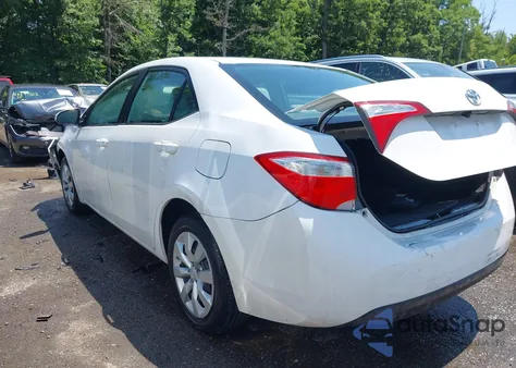 2015 Toyota Corolla Le из США, поврежденный, VIN 2T1BURHE6FC417865